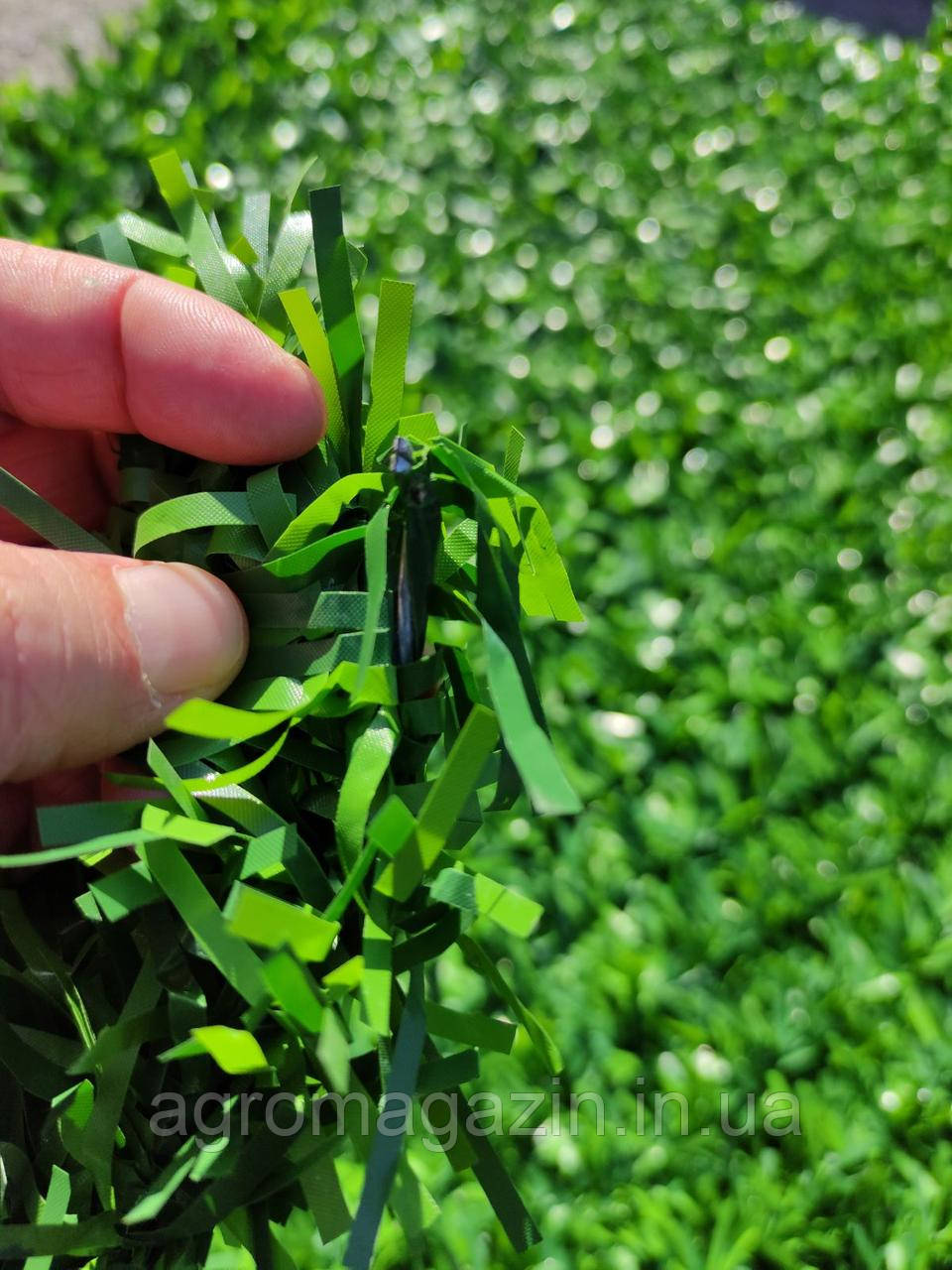 Огорожа декоративна трав'яна зелена AgroStar (40*40мм/1,2*10м)