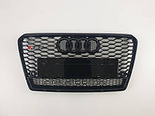 Решітка радіатора Audi A7 2010-2014год Чорна Quattro ( в стилі RS)