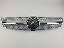 Решітка радіатора на Mercedes CLS-Class C219 2004-2008 рік AMG стиль ( Хром )