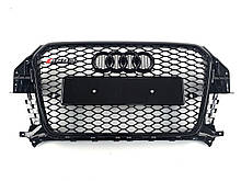 Решітка радіатора Audi Q3 2011-2014год Чорна (в стилі RS)