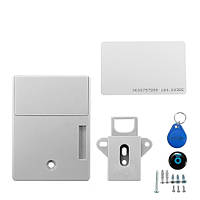 Электронный скрытый RFID замок с 2 ключами для шкафчиков и мебели 2001-05464