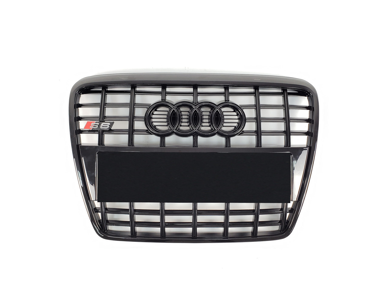 Решітка радіатора Audi A6 2004-2011рік Чорна (в стилі S-Line)