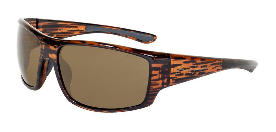 Окуляри поляризаційні захисні 2в1 BluWater BABE WINKELMAN Polarized (brown) коричневі