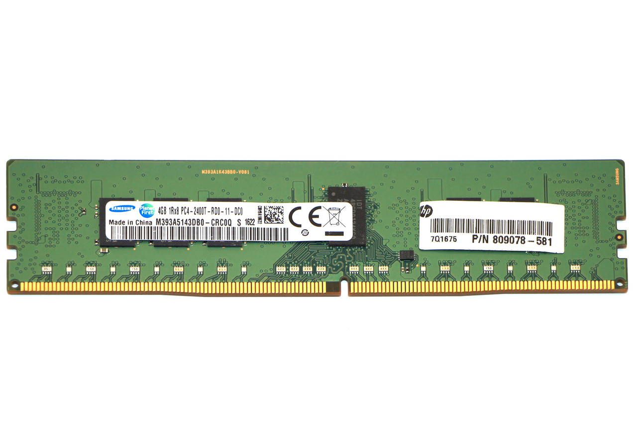 Оперативна пам'ять ПК DDR4 4GB PC4-19400 (2400MHz) DIMM CL17, REG, ECC, Samsung