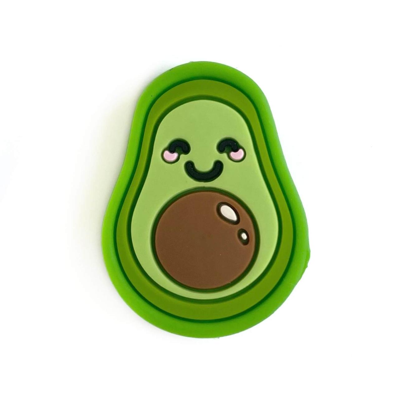 Авокадо(зелена) силіконова намистина, фото 1