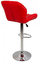 Барний стілець зі спинкою Bonro B-868M червоний (40080053), фото 2