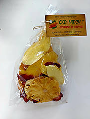 Суміш фруктових чіпсів (ананас, манго, полуниця) "Еко чіпси" 60 г