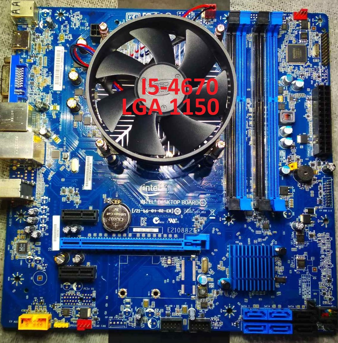 ДУЖЕ ПОТУЖНИЙ ІГРОВИЙ Комплект на 4 ЯДРА s1150 - INTEL CORE i5-4670 ( 4 ЯДРА по 3,4-3.8 GHZ )+ Плата INTEL DB85