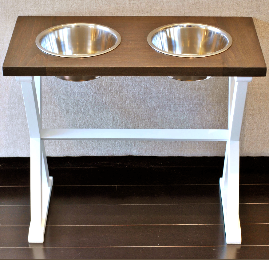 Підставка під миски для собак "Ружом" зефір-капучино