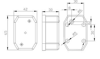 Ліхтар габаритний білий зі світловідбивачем Fristom FT-001 B I, фото 4
