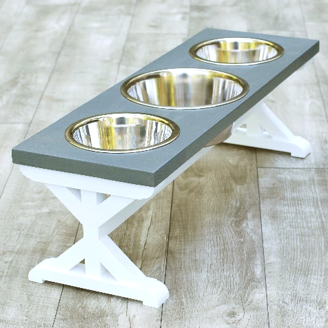 Підставка під миски для собак "Кежма" зефір-маренго