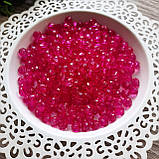 Бусини кришталеві малинові 8 мм (штучні), фото 2