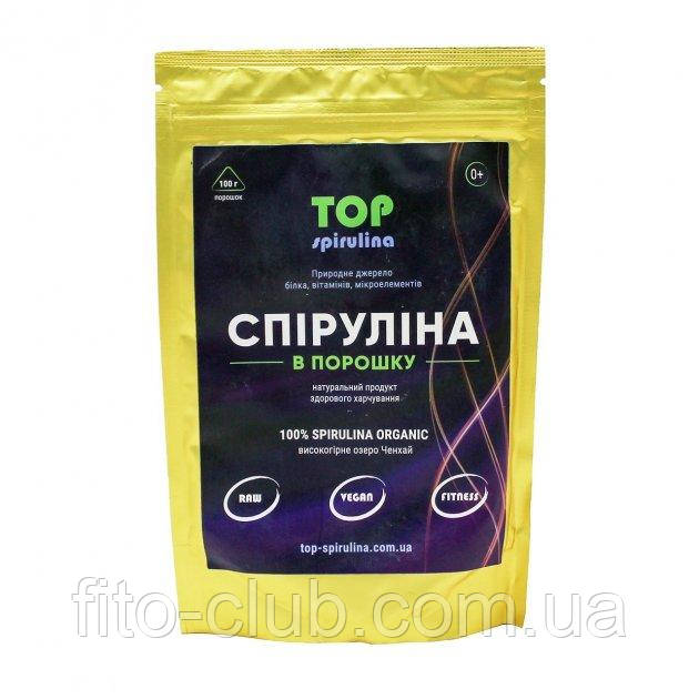 ТОП СпирулинаТор Spirulina з озера Ченхай в порошку 100 г природне джерело йоду