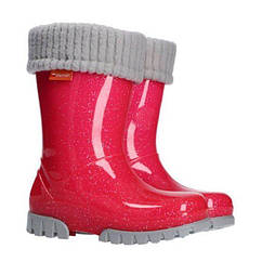 Дитячі чоботи для дівчинки DEMAR TWISTER LUX 0407 G рожеві