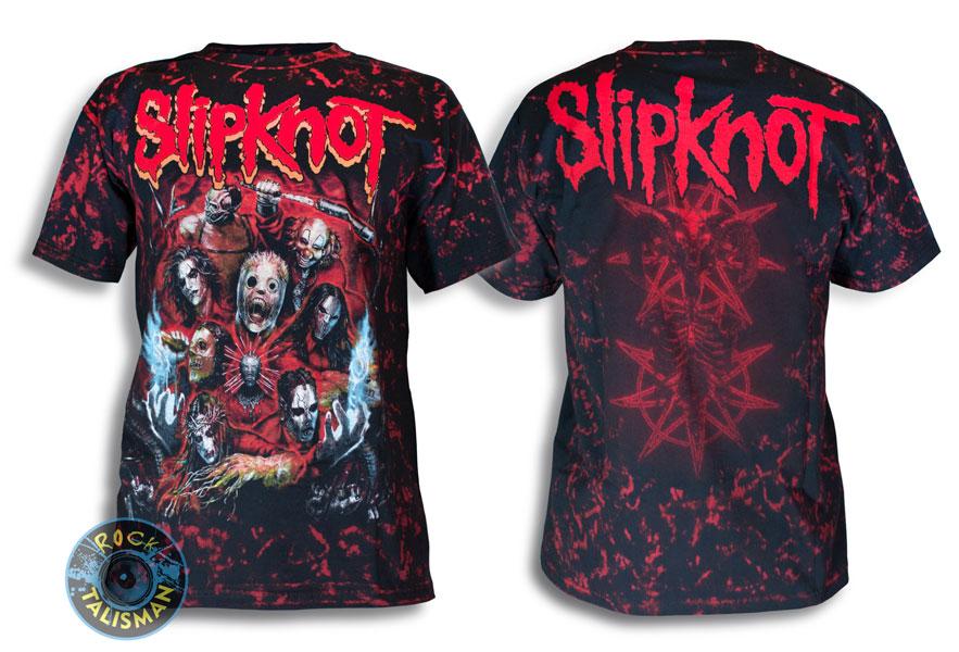 Футболка SLIPKNOT Masks full print