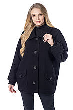 Коротке демісезонне пальто 50, чорний