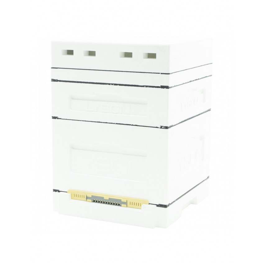 Улей ППС Дадан на 12 рамок Lyson корпус + магазин НЕфарбований із підкришником і гігієнічним дном, фото 1