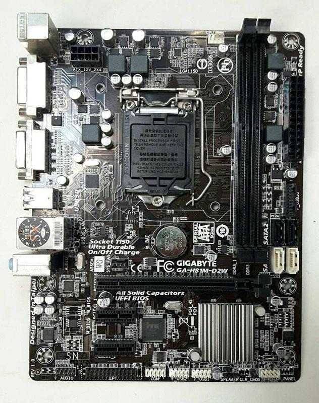 НАДІЙНА ПЛАТА s1150 GIGABYTE GA-H81M-D2W на DDR3 / USB3.0 / SATA3 LGA 1150 з ГАРАНТІЄЮ