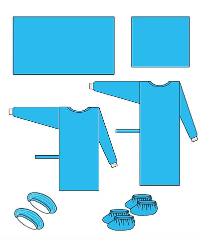 Комплект для процедур, набір захисних аксесуарів, фото 1