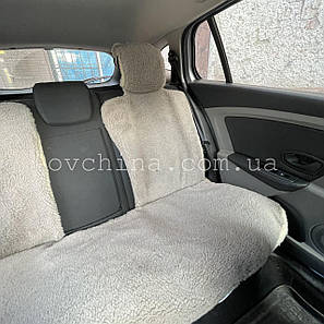 Автомобільна накидка в авто на задні сидіння "Бежева", фото 3