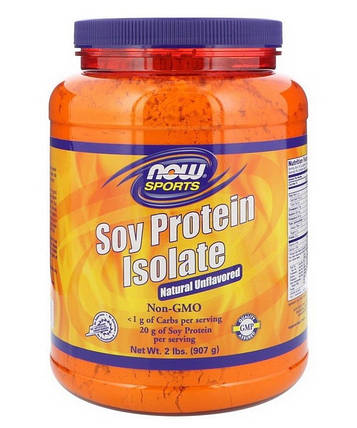 Соєвий протеїн ізолят NOW Soy Protein Isolate 907 g без смаку, фото 3