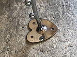 Настінна хромована флейта кронштейн Хвиля 9 кульок на стіну для продажу одягу, фото 5