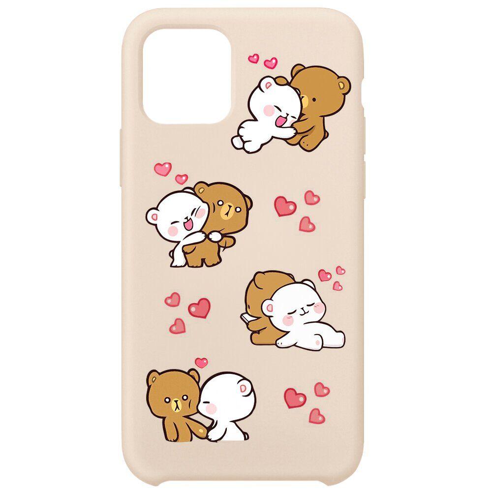 Xiaomi Redmi Note 10/10S/Poco M5s Чохол-накладка MiaMI Cartoon Bears #2 Pink Sand
