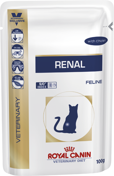 Royal Canin Renal Сһіскеп 85 г для кішок з нирковою недостатністю