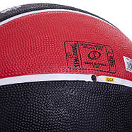 М'яч баскетбольний гумовий No7 SPALDING NBA Team CHICAGO BULLS, фото 4