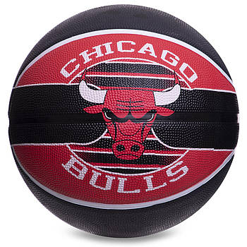 М'яч баскетбольний гумовий No7 SPALDING NBA Team CHICAGO BULLS