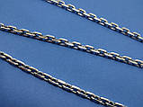 Срібний ланцюжок плетіння Якорная, 60 см., 39 гр, фото 3