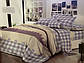 Сімейний комплект (Ранфорс) | Комплект постільної білизни з двома підковдрами "Клітинки і смуги", фото 8