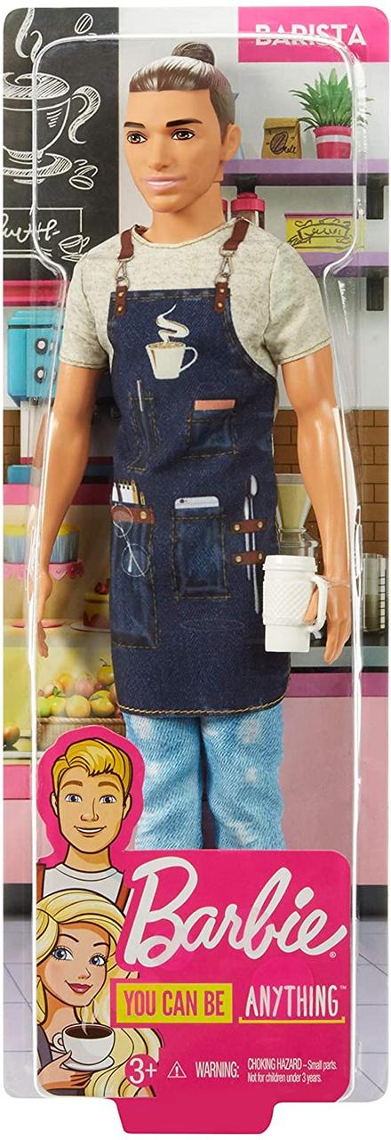 Лялька Кен Бариста Barbie Careers Ken Barista Doll Mattel (FXP03)