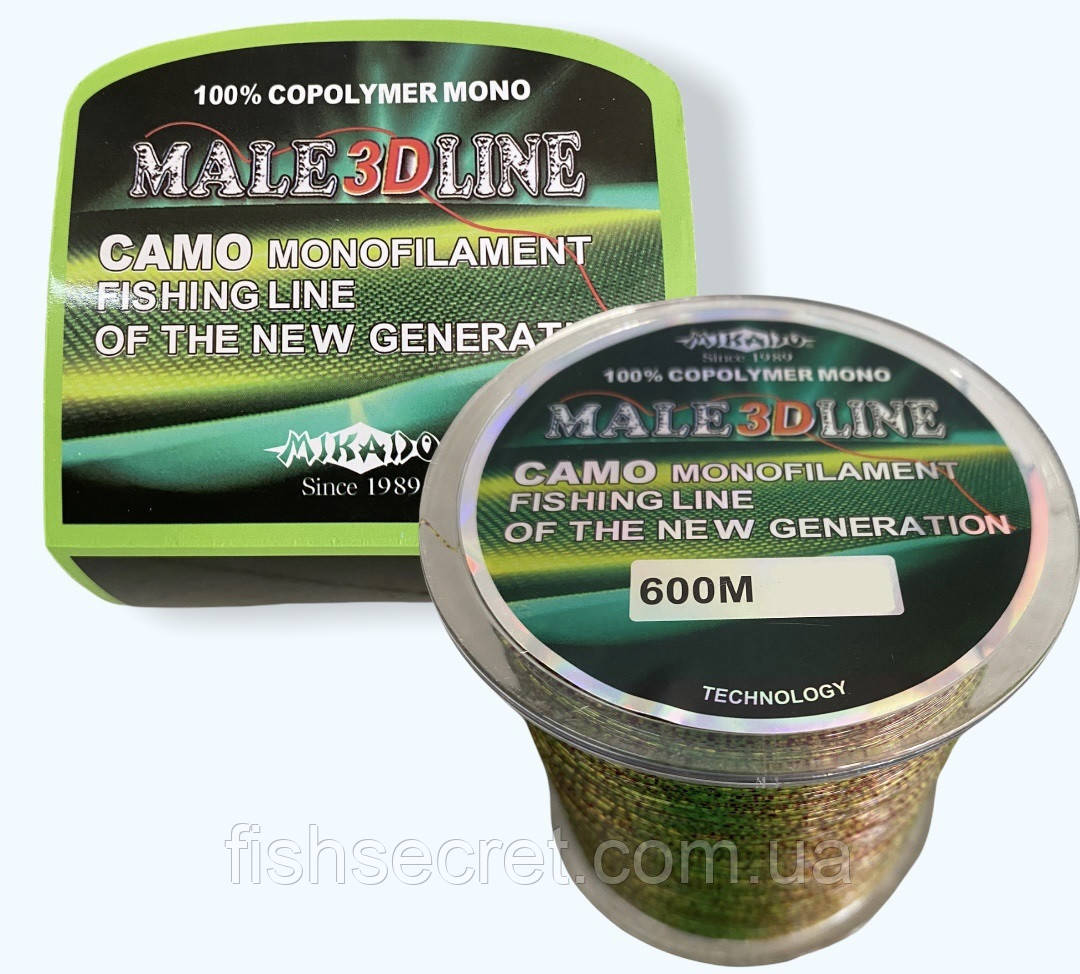 Волосінь Mikado Male 3D line 600 м., фото 1