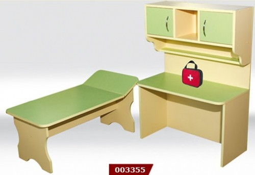 Ігрова зона Design Service Лікарня кушетка + стіл шафа DS-068, фото 1