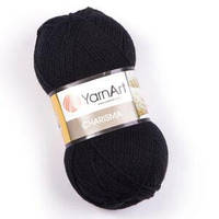Пряжа для вязания YarnArt Charisma (Харизма) шерсть 585 черный