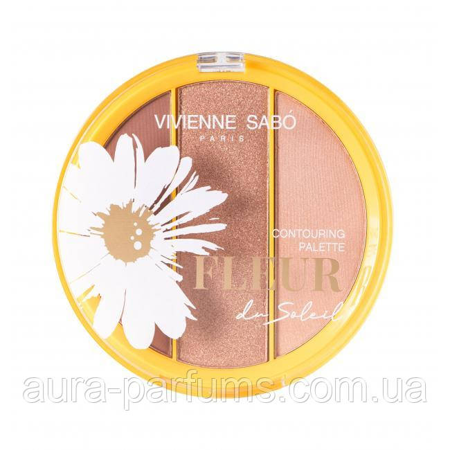 Палітра для скульптування обличчя Vivienne Sabo Fleur du soleil Contouring Palette 01