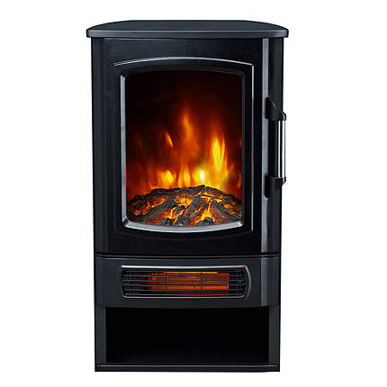 Підлоговий електрокамін окремостоячий з обігрівом, камін вогнище електричний ArtiFlame AF-FS-92-G, фото 1