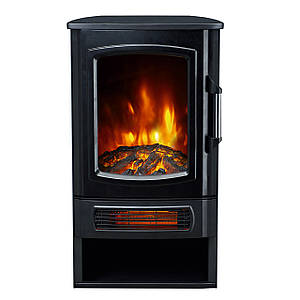 Підлоговий електрокамін окремостоячий з обігрівом, камін вогнище електричний ArtiFlame AF-FS-92-G