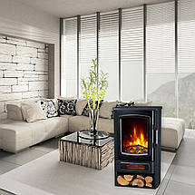 Підлоговий електрокамін окремостоячий з обігрівом, камін вогнище електричний ArtiFlame AF-FS-92-G, фото 5