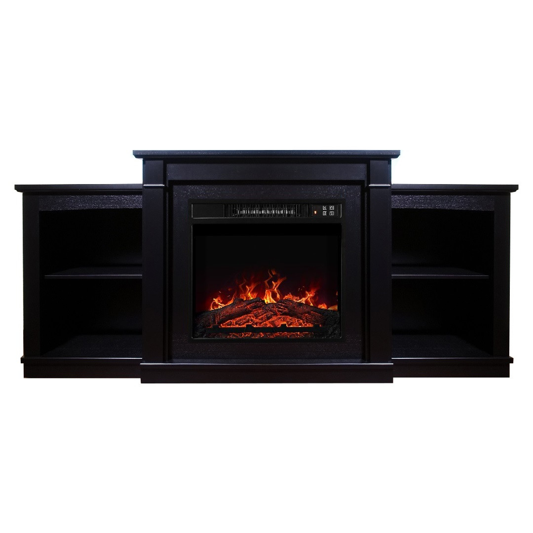 Підлоговий декоративний електрокамін з обігрівом, камінокомплект для квартири ArtiFlame Fashion AF18 венге