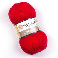 Пряжа для вязания YarnArt Charisma (Харизма) шерсть 156 алый красный