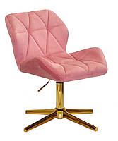 Поворотний стілець Paris GD — Modern Base велюр теракот В-1018 на хрестовині з регулюванням висоти без коліс, фото 2