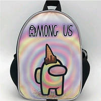 Рюкзак детский для девочки с цветным принтом Амонг Ас, AMONG US 26*18*8 см