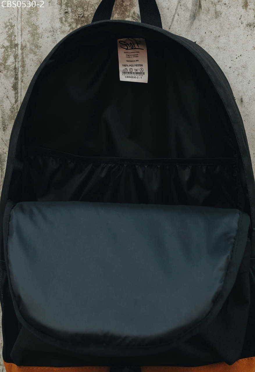 Рюкзак Staff 23L black & brown чёрный с коричневым CBS0530-2 - фото 3 - id-p1476900879