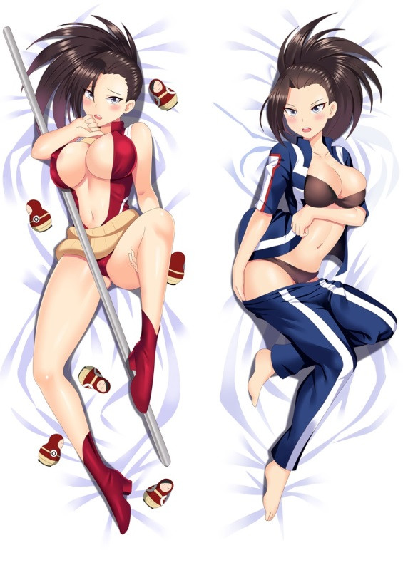 Дакімакура 150х50 см Момо Яоялозу Моя Геройська Академія Momo Yaoyorozu Подушка зі знімною наволочком