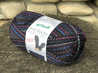 Шкарпеткова пряжа GRUENDL ,серія Lonato , 75% шерсть 25% поліамід,100г/420м