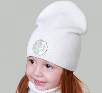 Шапка для дівчинки осінь Elf-Kids "Паула" 52-54 в асортименті, фото 3