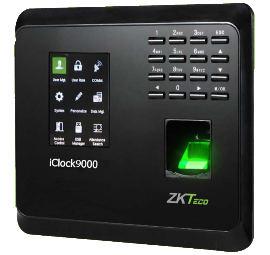 Контроль доступу та робочого часу зчитувачем відбитків ZKTeco iClock 9000 GPRS, фото 1