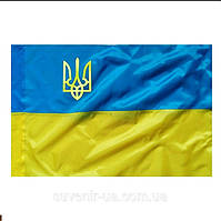 Прапор України, прапор Україні, з гербом, поліестер, 150×100 см.